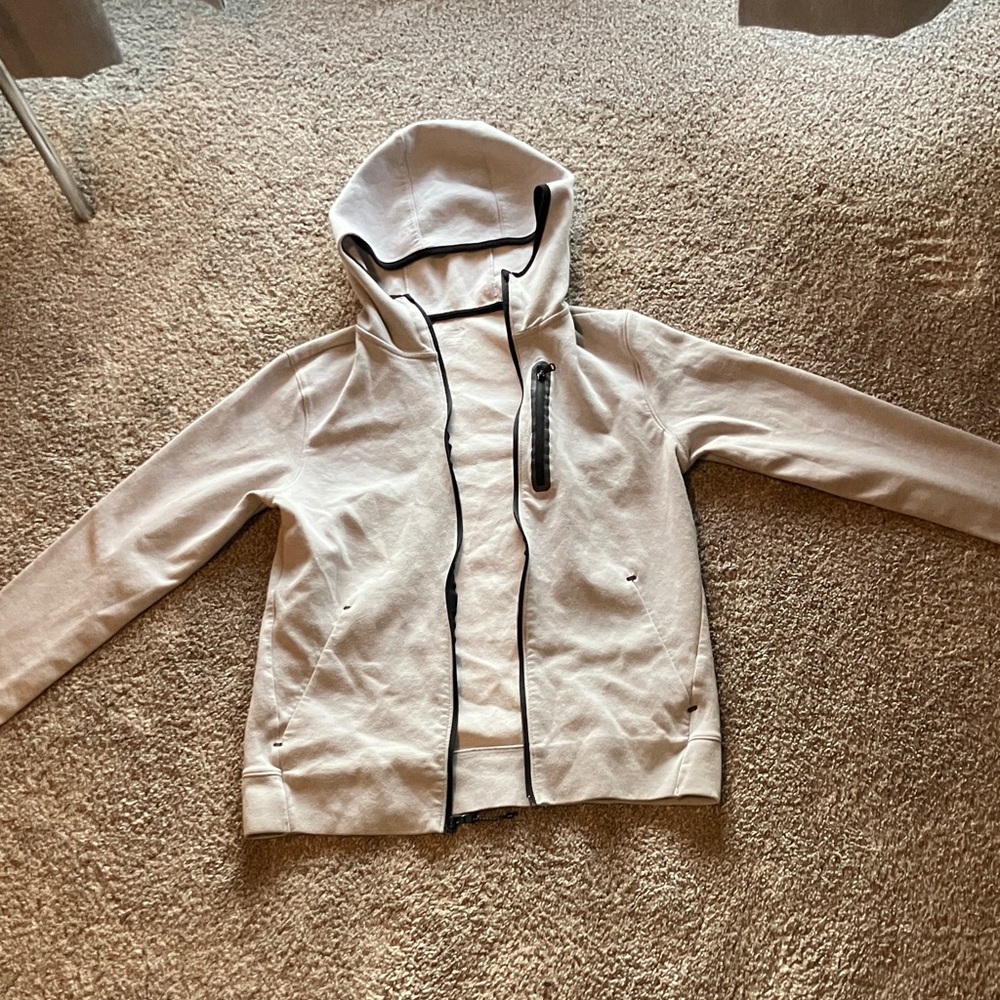 Old Navy White Zip Up Sweater